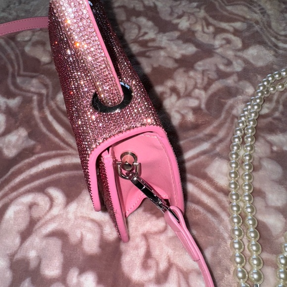 Pink mcbling rhinestone mini bag - Picture 7 of 7